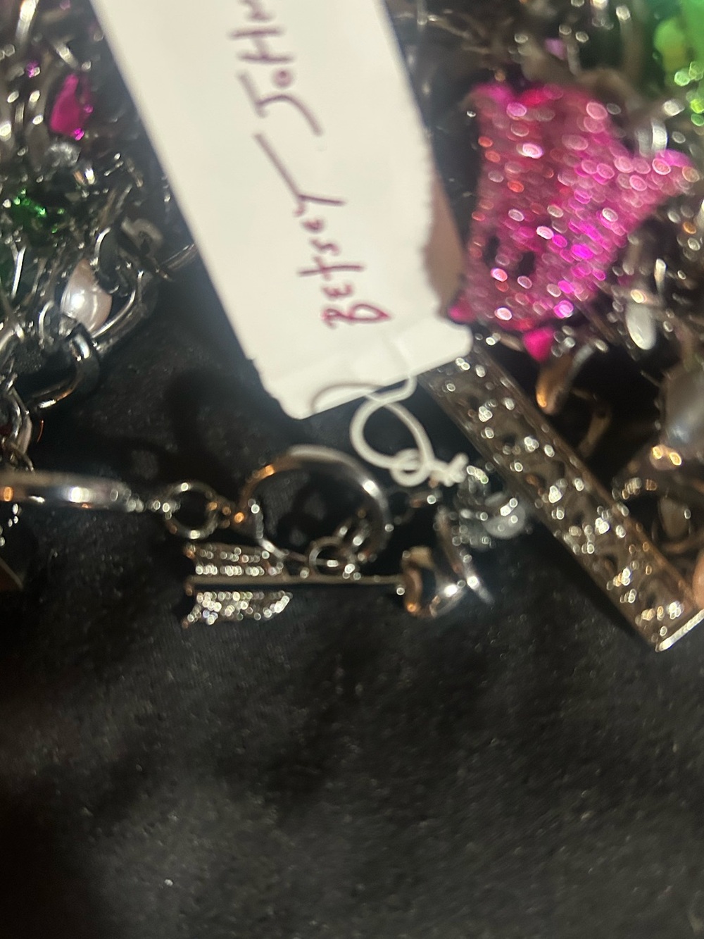 Betsey Johnson Multicolor Ghost & Pearl Charm Bracelet - Picture 5 of 6
